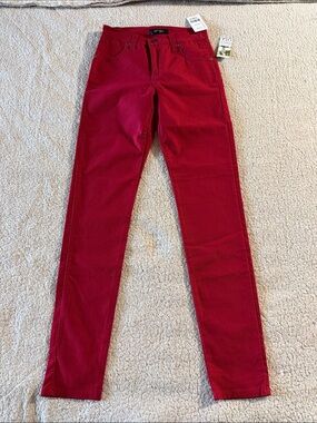 Karen Kane Wild Red  Skinny Jeans Size 8 New